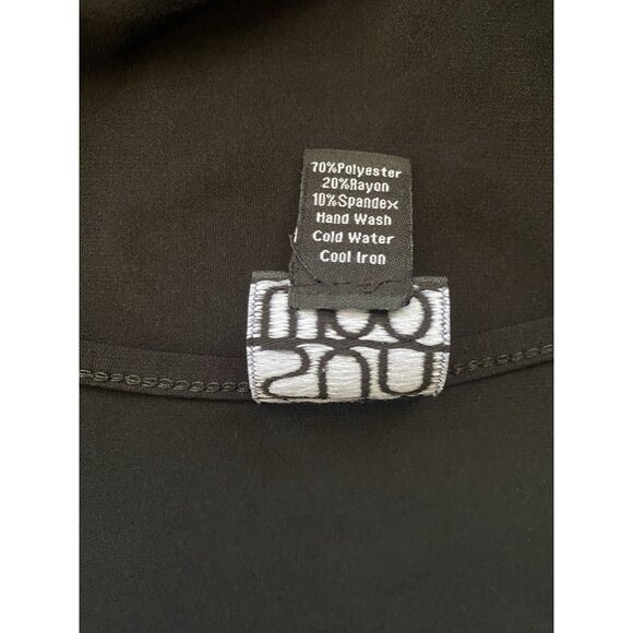 Clara Sun Woo Large Black Pullover Sleeveless Tunic Tank Top Stretchy Shirt - Picture 8 of 8